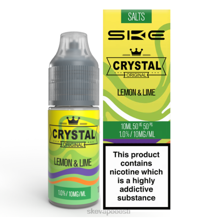 SKE Vape Authentication - SKE kristalne nikkelsool - 10 ml sidrun & laim BD60X116