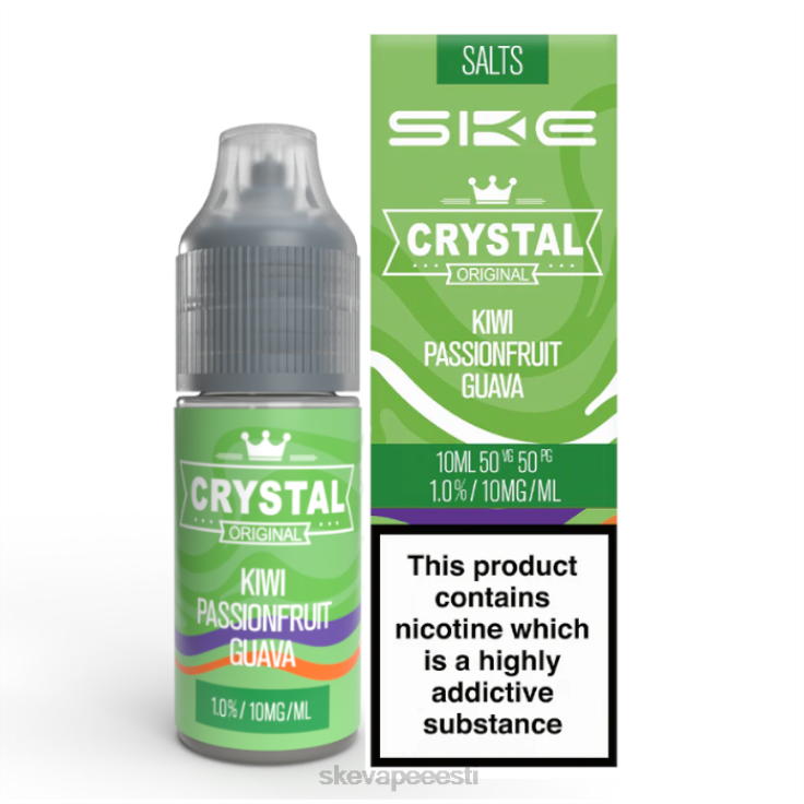 SKE Vape Crystal - SKE kristalne nikkelsool - 10 ml kiivi passionfruit guajaav BD60X115